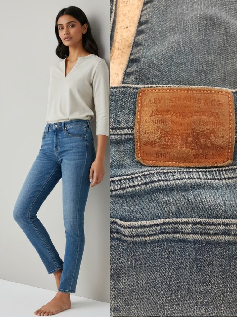 Levi's 510 skinny jeans - 30x32